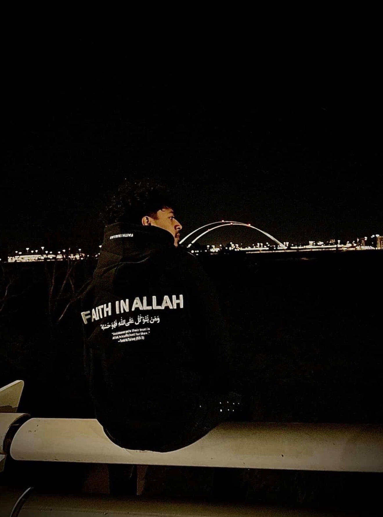 Faith In Allah Hoodie Layl color